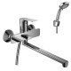 Смеситель для ванны Rossinka Silvermix RS27-33 с плоским изливом 350 мм хром RS27-33