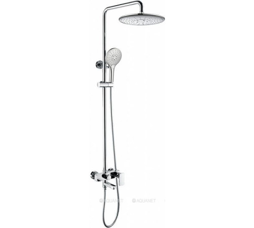 Душевая стойка со смесителем и поворотным изливом Bravat Riffle F6336370CP-A-RUS