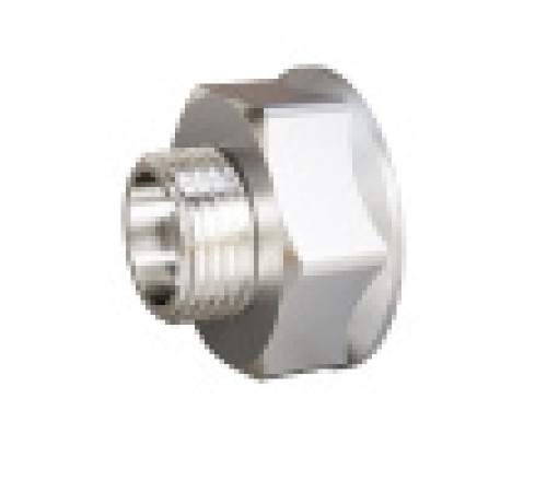 Переход LD Pride 3/4 ВР x 1/2 НР латунь никелированный LD.67.509.20х15