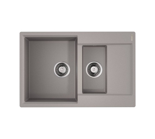 Кухонная мойка Omoikiri Daisen 78-2T-GR Tetogranit 78x51 см leningrad grey 4993585