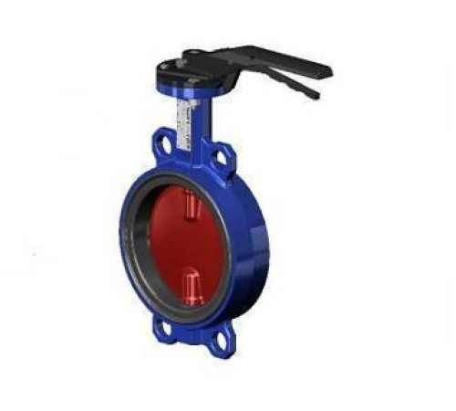Затвор дисковый поворотный Tecfly VPI4448A DN125 PN16 межфланцевый с рукояткой VPI4448A-02EP0125