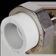 Муфта комбинированная разъемная Pro Aqua PP-R 25x1/2 НР Белая PA21012