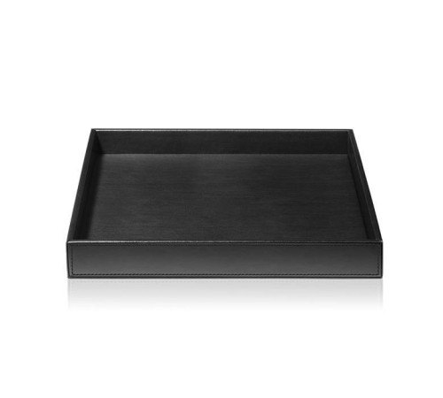 Лоток универсальный Decor Walther Brownie Tab Q 28x28 см черная кожа 0932460