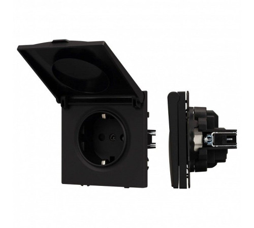 Розетка влагозащищенная с заземлением с крышкой, без рамки Arlight SCT 054281