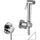 Гигиенический душ Paffoni Tweet Round со смесителем белый матовый KITDUP110BO