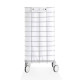 Корзина для белья напольная Decor Walther WR 1 35x35x75 см хром/белый 0613750