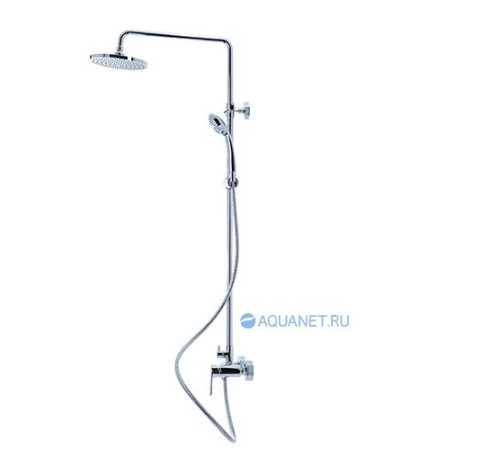 Душевая стойка со смесителем без излива Bravat Opal-C F9125183CP-A1-RUS
