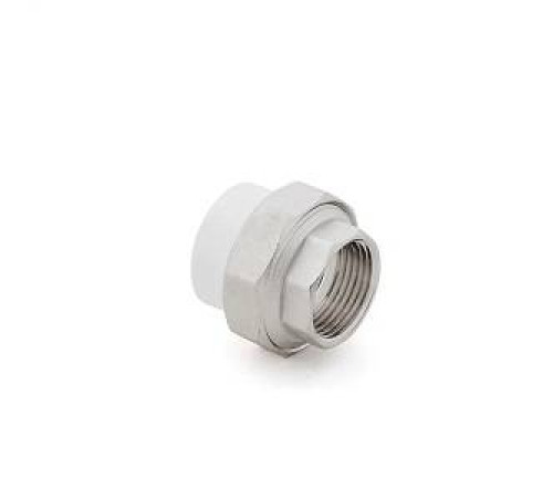 Муфта комбинированная разъемная (американка) Valfex PPR 32x1 ВР белая 10622