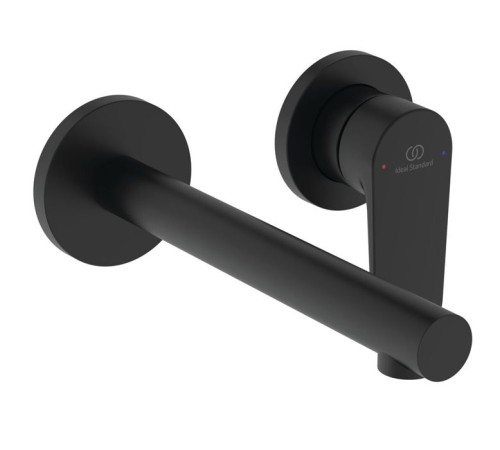 Смеситель для раковины Ideal Standard Ceralife O настенный излив 18 см черный матовый BE019XG