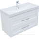 Тумба с раковиной Aquanet Бостон new 100 (Flash) белый сатин 00345367