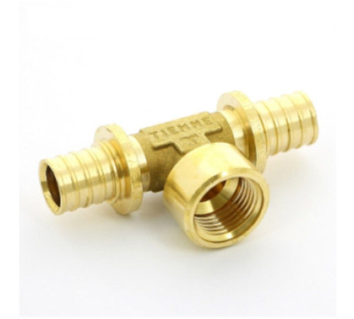 Тройник аксиальный General Fittings 20 х 1/2 ВР х 20 747G7271