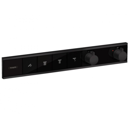 Термостат Hansgrohe RainSelect для 4 потребителей внешняя часть Matt Black 15382670
