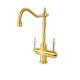 Смеситель для кухни Boheme Kitchen высокий с подключением фильтра бронза 111-SW