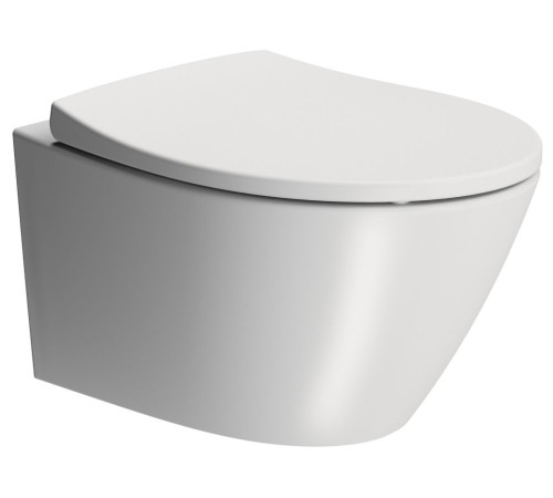 Унитаз подвесной безободковый GSI Modo Swirlflush 520x370 мм белый матовый 9816FR509