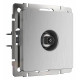 ТВ-розетка без рамки Werkel cеребряный рифленый W1183009