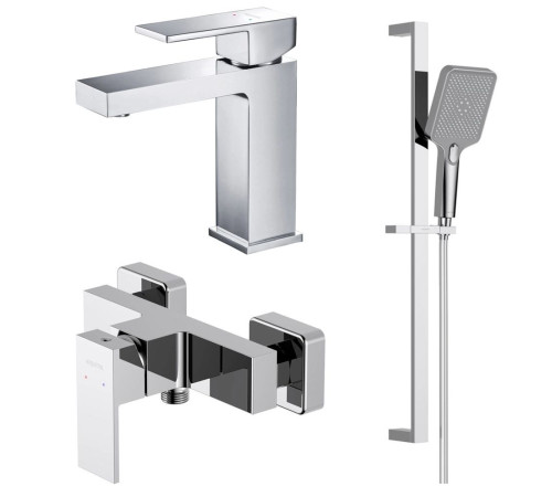 Набор смесителей 3 в 1 Aquanet Libra AQ1610CR/AQ1660CR/AQ2019CR AQ1631CR
