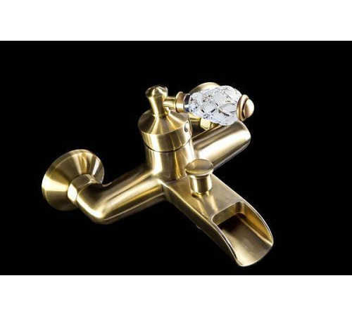 Смеситель для ванны Boheme Vogue Crystal однорычажный бронза матовая 203-CRST