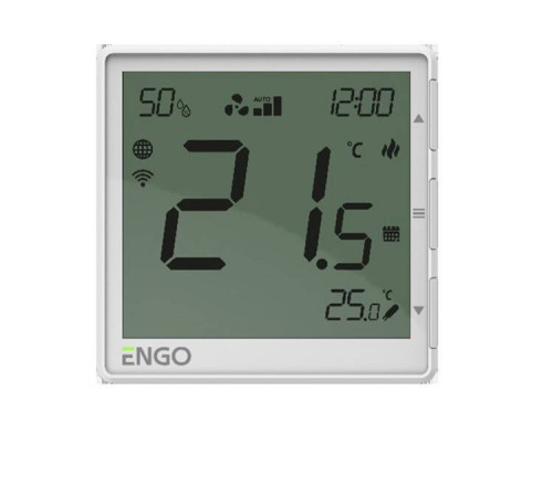 Терморегулятор для фанкойлов ENGO EFAN230W программируемый Wi-Fi белый EFAN230W
