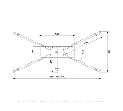 Каркас для ванн VitrA 150/160/170x70 см 59999991001