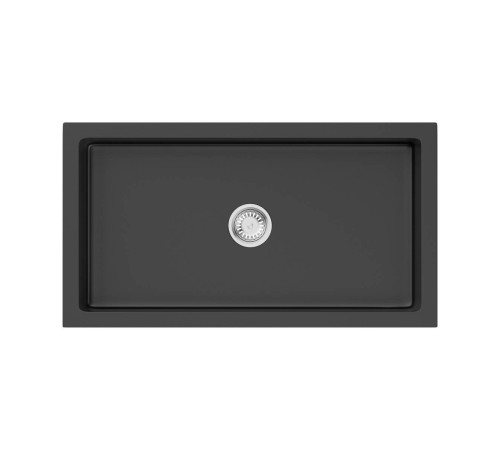 Кухонная мойка Omoikiri Mikura 76-BL Natceramic 76x46 см черная 4997075