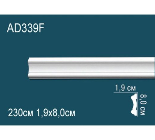 Молдинг Perfect AD339F полиуретановый гибкий 2000х65х20 мм AD339F