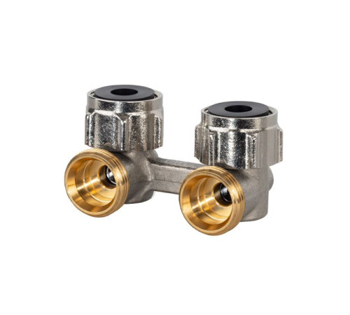 Узел радиаторный угловой Oventrop Multiflex R ZB 3/4 x 3/4 EK никелированный 101580014