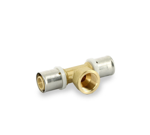 Тройник пресс с внутренней резьбой General Fittings 20 х 1/2 х 20 мм 707G7271