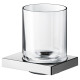 Держатель для стакана KEUCO EDITION 90 Square с хрустальным стаканом хром 19150 019000