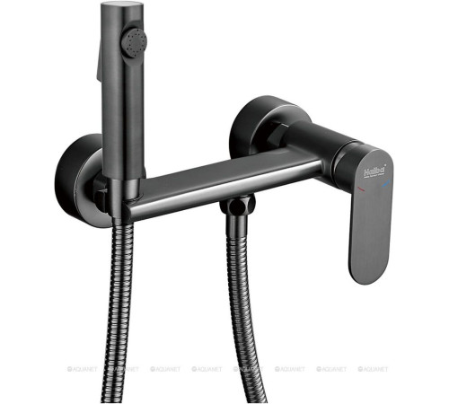 Смеситель с гигиеническим душем встраиваемый Haiba HB5516-3 оружейная сталь HB5516-3