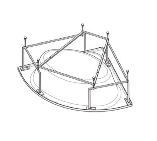 Монтажный комплект Roca Luna для акриловой ванны 170х115 см 24F185000