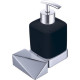 Дозатор для жидкого мыла подвесной Boheme New Venturo chrome/черный 10317-CR-B