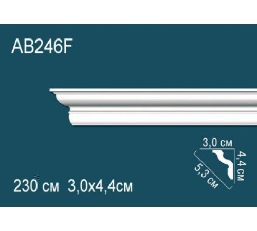 Карниз потолочный Perfect AB246F гибкий полиуретановый 160x160x2000 мм AB246F