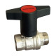 Кран шаровой Oventrop Optibal DN15 PN20 НР/ВР с черной рукояткой 1077304