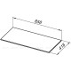 Столешница Allen Brau LIBERTY 90 без отверстия graphite 1.330012.G