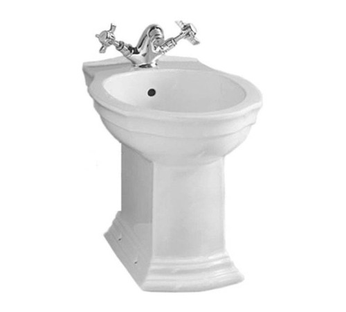 Биде напольное Devon&amp;Devon Westminster 56х36 см 1 отверстие белый IBBID1FWES