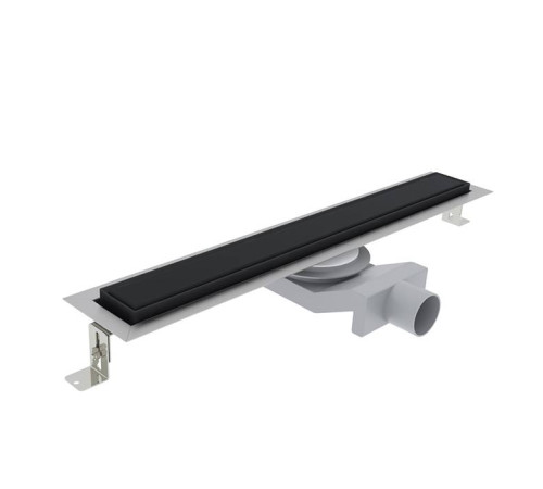 Трап душевой Plumberia Selection PS IN-TILE 6x70 см комбинированный затвор черный матовый PST70NO