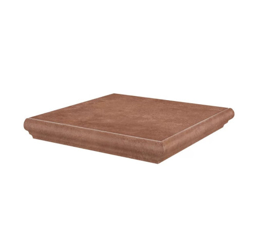 Ступень угловая Kerama Marazzi Хадду красный матовый 34x34 см KM4040G0021NGTA