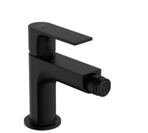 Смеситель для биде Hansgrohe Rebris E однорычажный с донным клапаном черный матовый 72211670