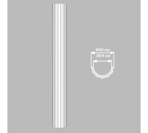 Полуколонна DECOMASTER 90030-H 2400х300 мм 90030-H