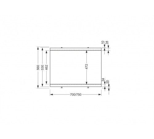 Панель для ванны боковая Cersanit Universal Type 2 70 см ультрабелый PB-TYPE2*70-W