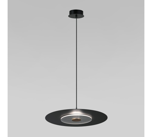 Подвесной светильник с металлическим плафоном 40030/1 LED / черный
