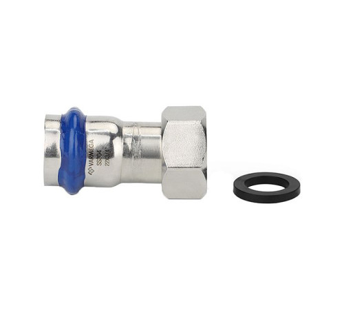 Муфта раструбная Varmega Inox Press с накидной гайкой 35х1 VM709003506
