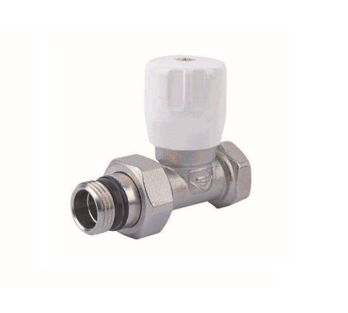 Вентиль радиаторный прямой ручной General Fittings 1/2 ВР - 1/2 НР с уплотнением O-RING EVR081211