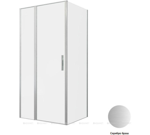 Душевое ограждение Allen Brau Priority 1000x900 мм 8 мм серебро браш 3.31029.BA/3.31044.BA