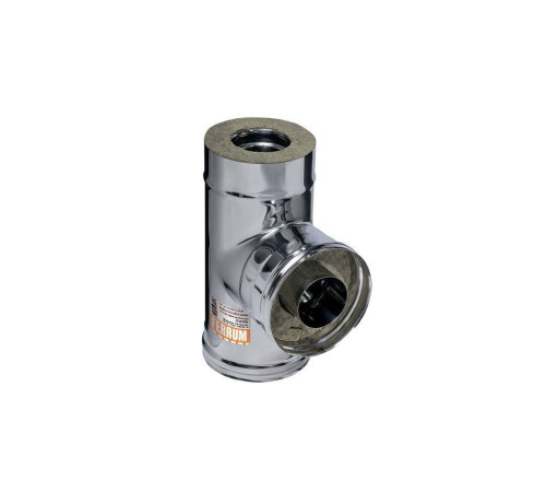 Тройник сэндвич 90° Ferrum AISI 430/0.5 мм + нерж. 220х300 мм Аf4413