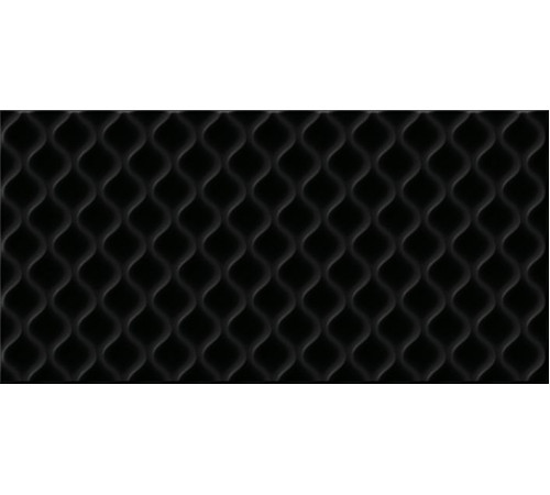 Плитка настенная Cersanit Deco рельеф черный 29,8x59,8 см DEL232D-60