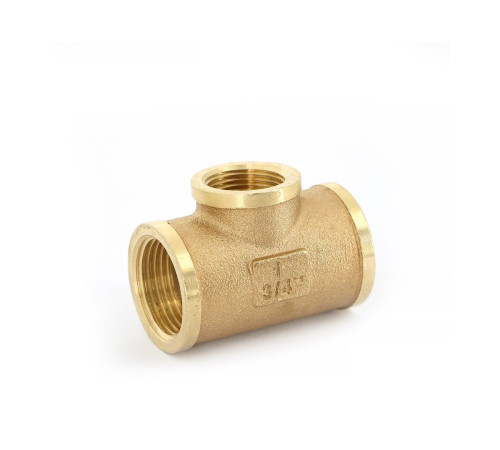 Тройник резьбовой General Fittings 1 x 3/4 x 1 ВР-ВР-ВР бронза B3131A0605