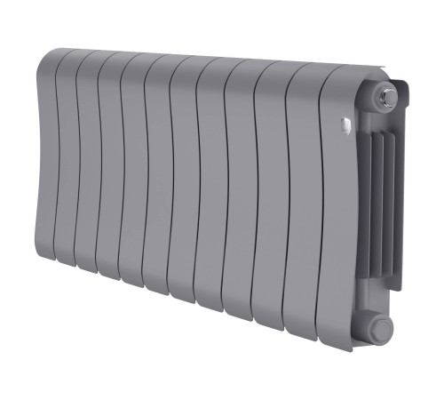 Радиатор биметаллический Royal Thermo Infinity 300 Silver Satin 12 секций боковое подключение НС-1683522