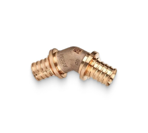 Угольник аксиальный Rehau RAUTITAN RX+ 45° 40 мм бронза 14570551001