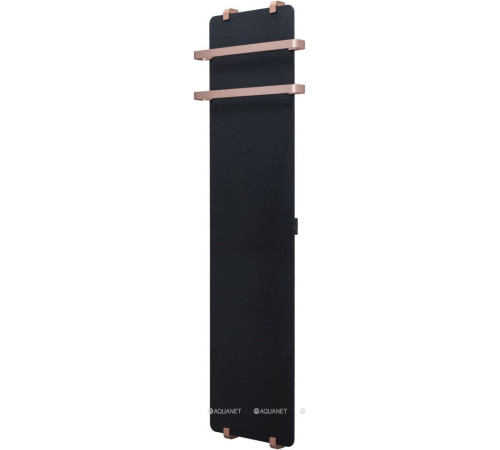 Полотенцесушитель Allen Brau INFINITY 1800х440 мм черный матовый с рейлингом 2.0 и креплением медь браш 00325634